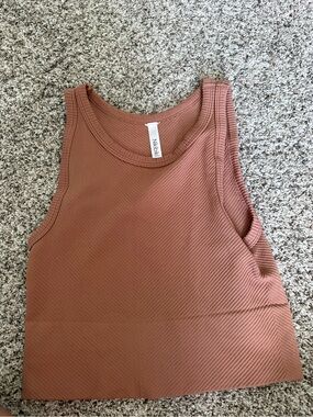 Nikibiki Rust Ribbed Tank Top